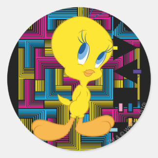 TWEETY™ Elektronische Farbe Runder Aufkleber