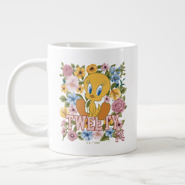 TWEETY™ Floral Embroidery Graphic Jumbo-Tasse (Links)