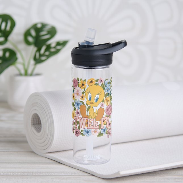 TWEETY™ Floral Embroidery Graphic Trinkflasche (Yoga)