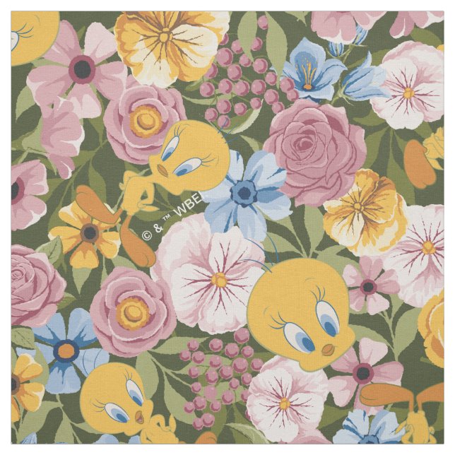 TWEETY™ Floral Embroidery Pattern Stoff (Muster)
