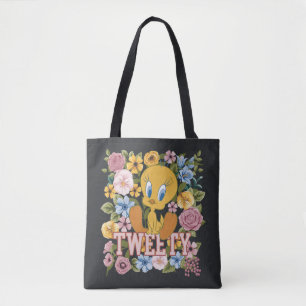 TWEETY™ Florale Stickerei Grafik