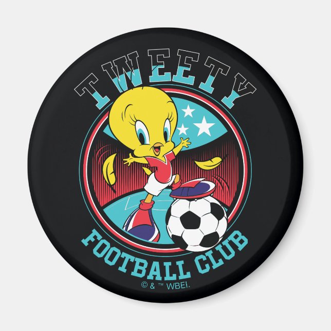 TWEETY™ Football Club Badge Magnet (Vorne)
