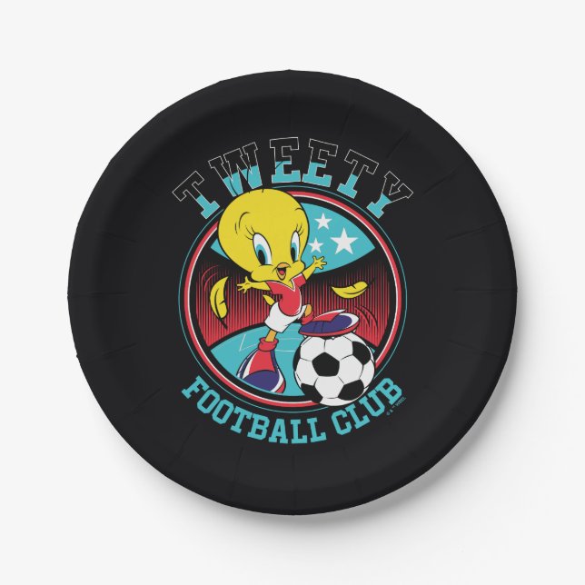 TWEETY™ Football Club Badge Pappteller (Vorderseite)