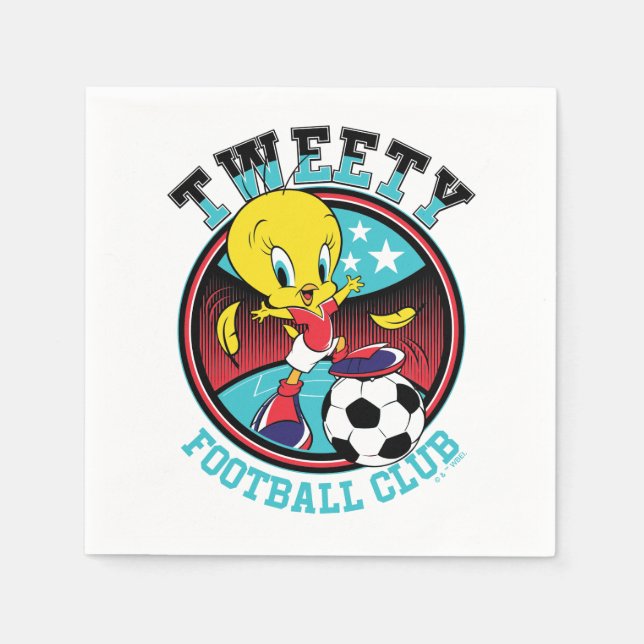 TWEETY™ Football Club Badge Serviette (Vorderseite)