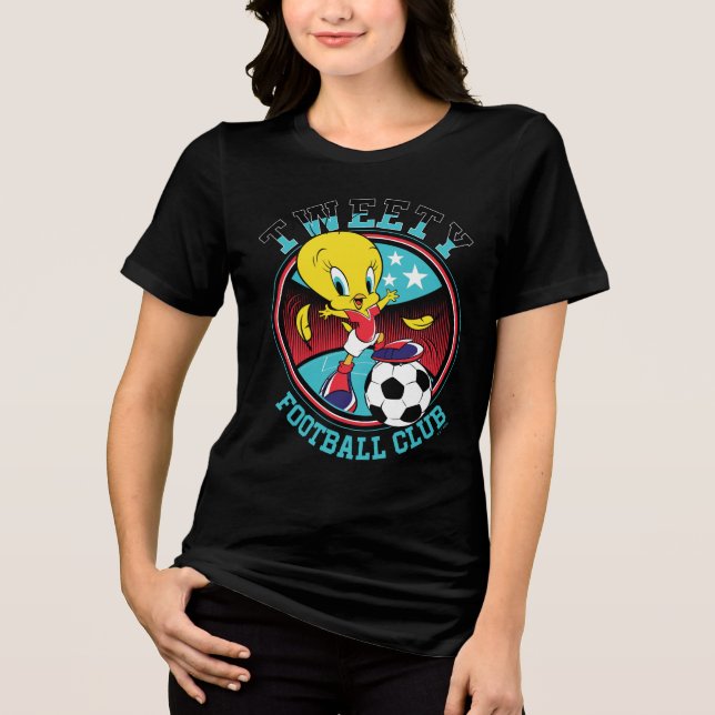 TWEETY™ Football Club Badge Tri-Blend Shirt (Vorderseite)
