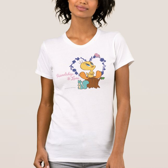 TWEETY™ "Freundschaft und Liebe" T-Shirt (Vorderseite)