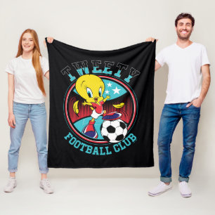 TWEETY™ Fußballclub-Abzeichen Fleecedecke