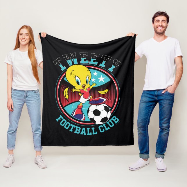 TWEETY™ Fußballclub-Abzeichen Fleecedecke (Beispiel)