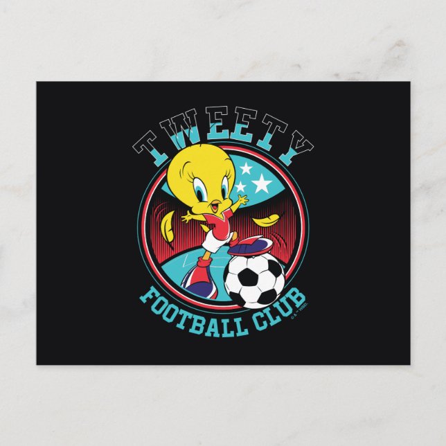 TWEETY™ Fußballclub-Abzeichen Postkarte (Vorderseite)