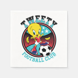 TWEETY™ Fußballverein-Emblem Serviette