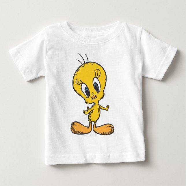 TWEETY™ Geöffnete Waffen Baby T-shirt (Vorderseite)