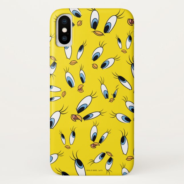 TWEETY™ Gesichtsmuster Case-Mate iPhone Hülle (Rückseite)