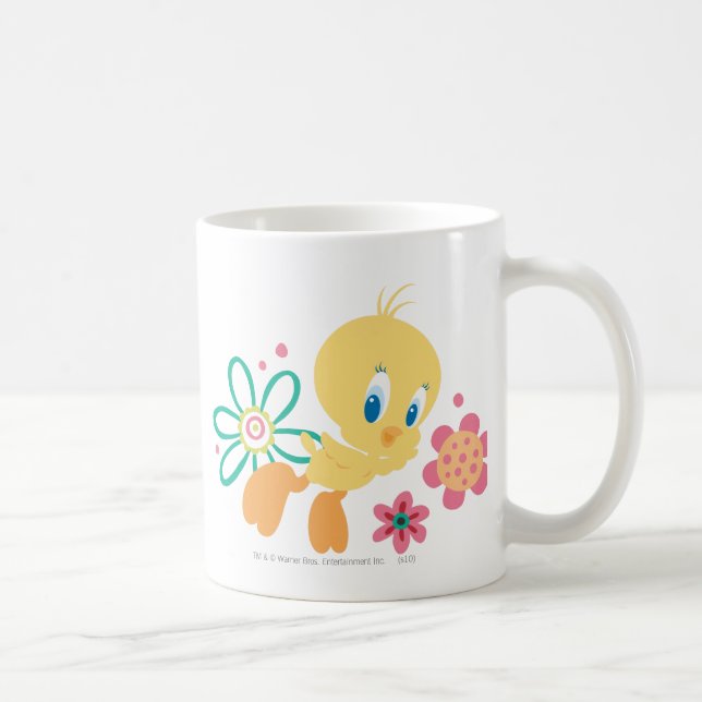 TWEETY™ Green Line-Blume Tasse (Rechts)