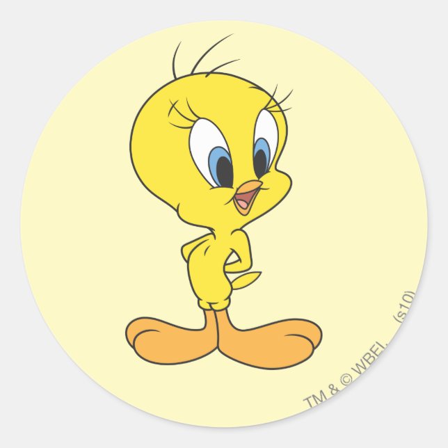 TWEETY™ Haha Runder Aufkleber (Vorderseite)