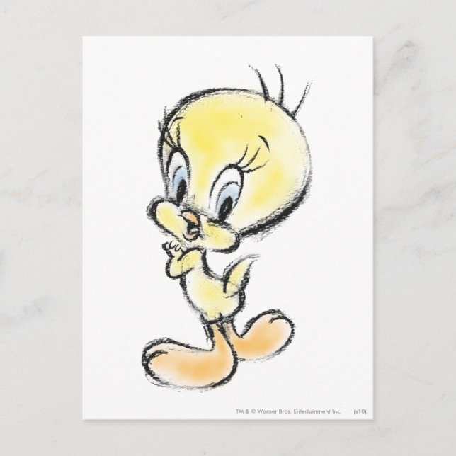 TWEETY™ - Hand Fertig Postkarte (Vorderseite)