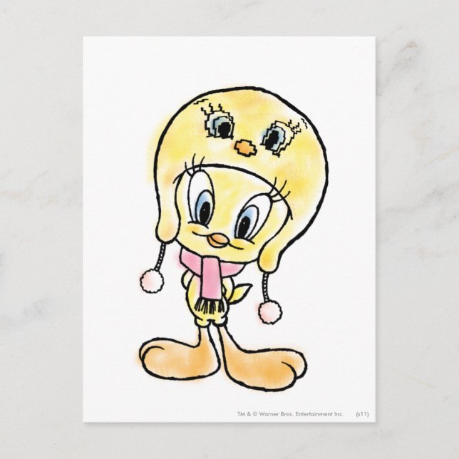 TWEETY™ Hat Postkarte (Vorderseite)