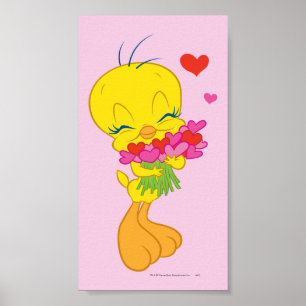 Tweety Hearts Poster