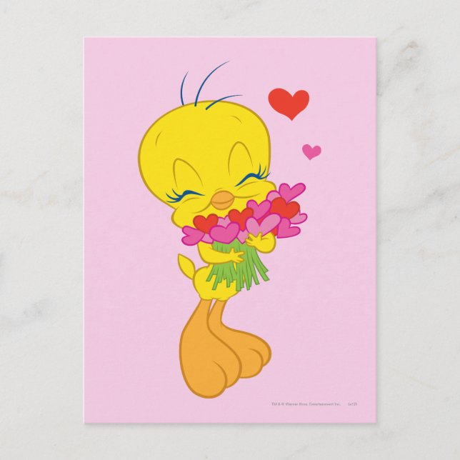 TWEETY™ Hearts Postkarte (Vorderseite)
