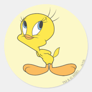 TWEETY™ Hmm Runder Aufkleber