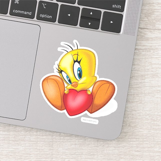 TWEETY™ Holding Heart Aufkleber (Detail)