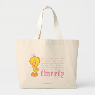 Tweety "I am Sweet Little Bird" Jumbo Stoffbeutel