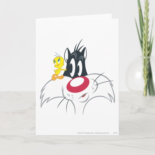 Tweety in Action Pose 12 Karte (Vorderseite)