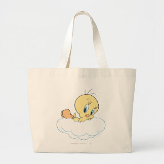 Tweety in Clouds Pose 3 Jumbo Stoffbeutel