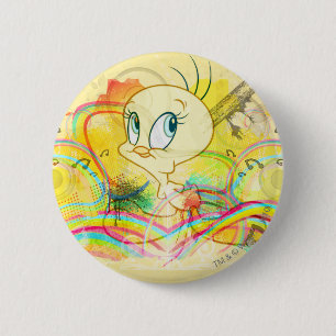 TWEETY™ in Rainbows Button