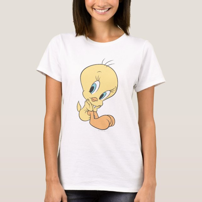 TWEETY™ in Wolken Pose 9 T-Shirt (Vorderseite)