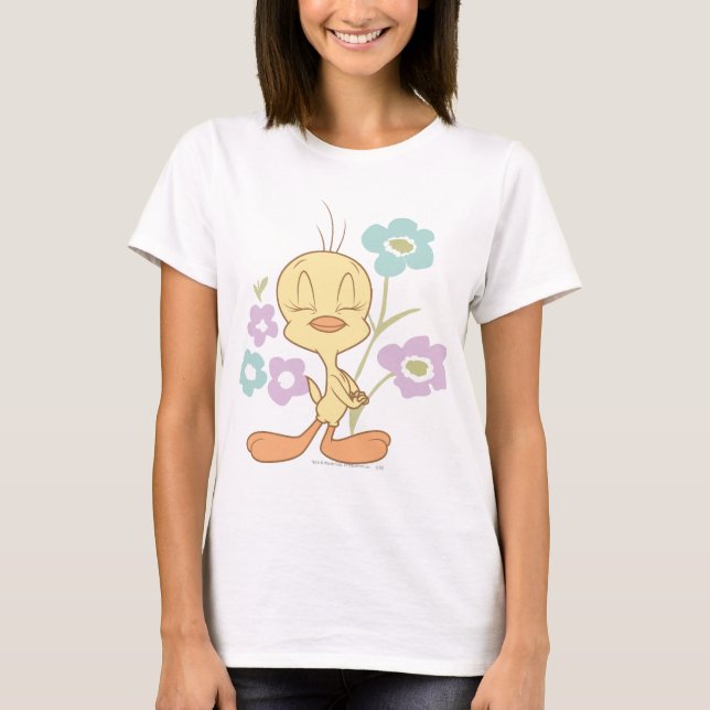 Tweety Lila Blue Bllower T-Shirt (Vorderseite)