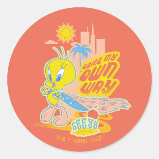 TWEETY™ - Meine eigene Richtung Runder Aufkleber