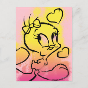 TWEETY™ mit Herz Postkarte