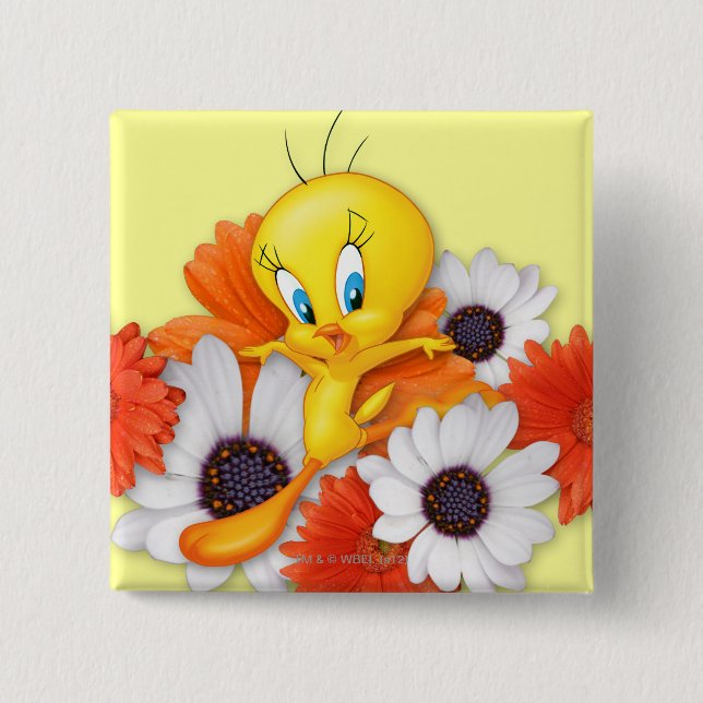 Tweety mit Milchprodukten Button (Vorderseite)