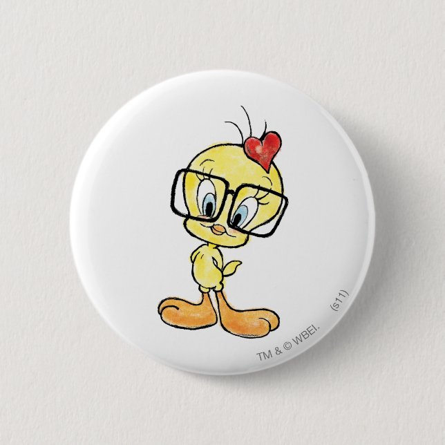 Tweety-Nerd Button (Vorderseite)