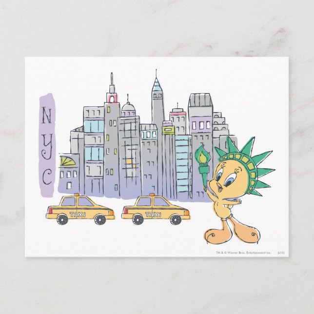 TWEETY™ NYC POSTKARTE (Vorderseite)