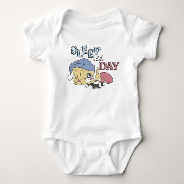 TWEETY™ Schlafe den ganzen Tag Baby Strampler (Vorderseite)