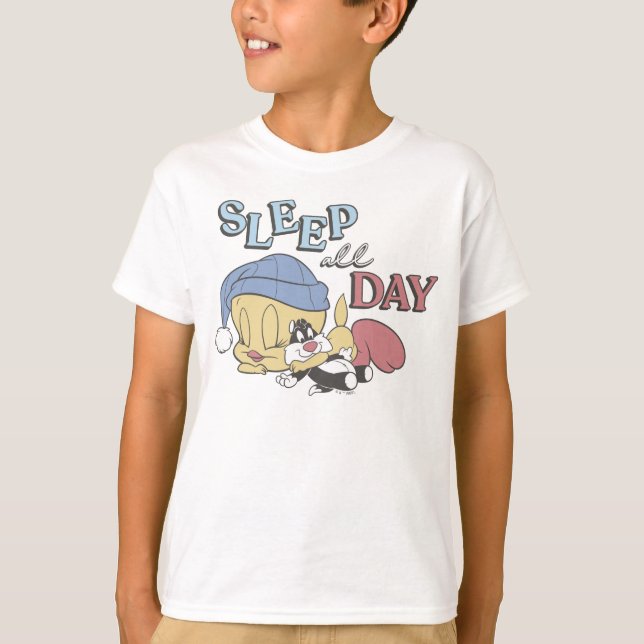 TWEETY™ Schlafe den ganzen Tag T-Shirt (Vorderseite)