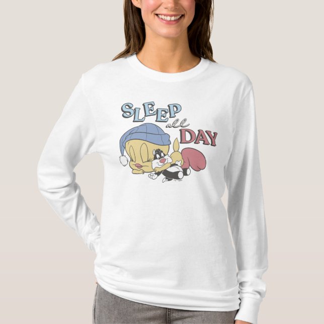 TWEETY™ Schlafe den ganzen Tag T-Shirt (Vorderseite)