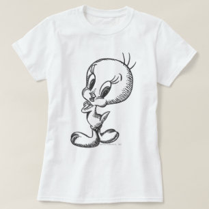 TWEETY™ Schönes Schwarz/Weiß T-Shirt