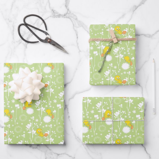 TWEETY™ Springtime Vibes Geschenkpapier Set (Vorderseite)