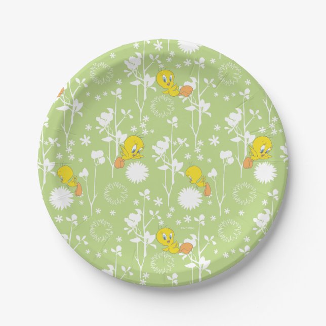 TWEETY™ Springtime Vibes Pappteller (Vorderseite)