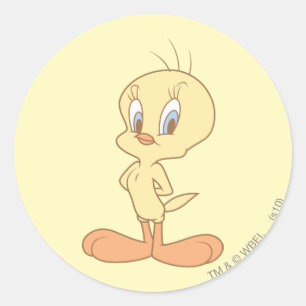TWEETY™ Stehend hoch Runder Aufkleber