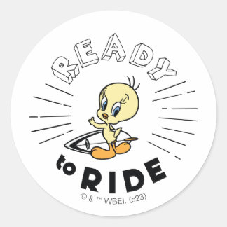 TWEETY™ Surfboard - Reitbereit Runder Aufkleber