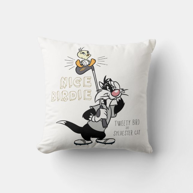 TWEETY™ & SYLVESTER™ Golfing - Nice Birdie Kissen (Vorderseite)