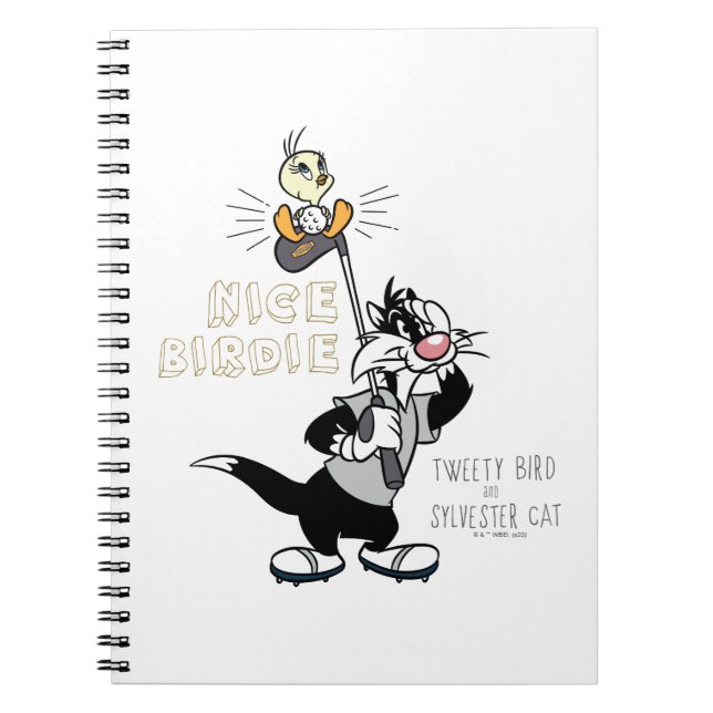 TWEETY™ & SYLVESTER™ Golfing - Nice Birdie Notizblock (Vorderseite)