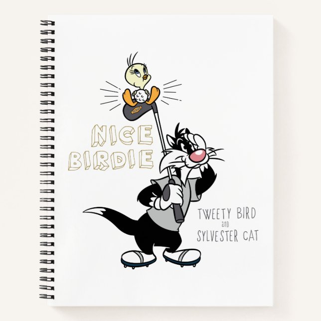 TWEETY™ & SYLVESTER™ Golfing - Nice Birdie Notizbuch (Vorderseite)