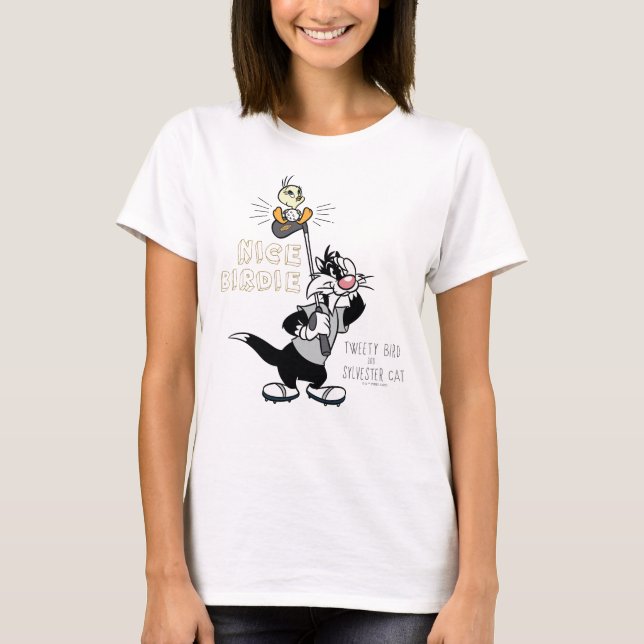 TWEETY™ & SYLVESTER™ Golfing - Nice Birdie T-Shirt (Vorderseite)