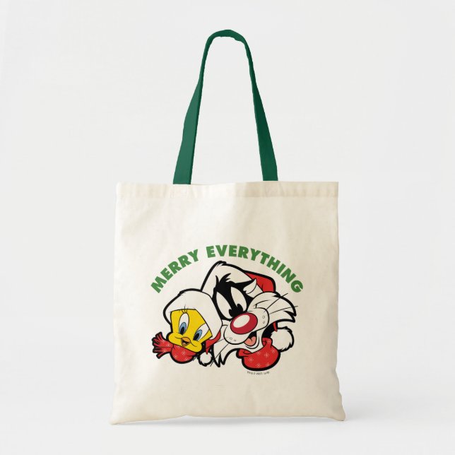 TWEETY™ & SYLVESTER™ "Merry Everything" Tragetasche (Vorne)