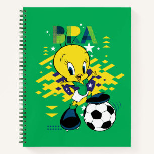 TWEETY™ Team Brasil Fußball Grafik Notizbuch