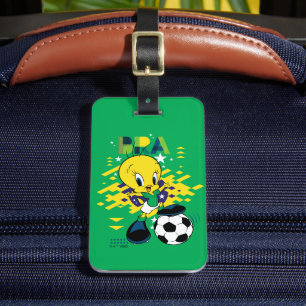 TWEETY™ Team Brasilien Fußball Grafik Gepäckanhänger